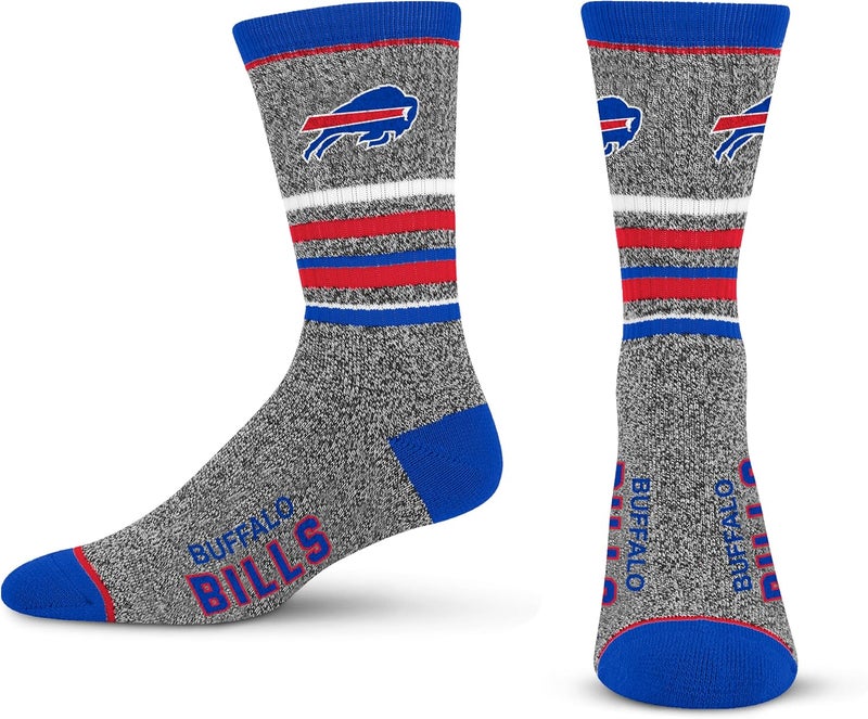 FBF Store For Bare Feet Men's NFL 5 Star Marbled Crew Sock, 1 Pair - Image 1